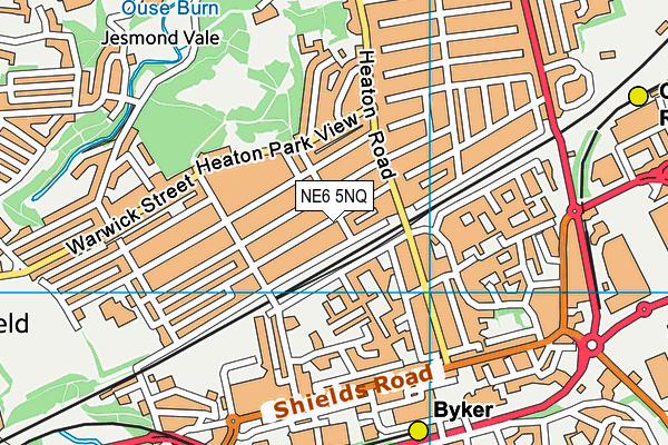 NE6 5NQ map - OS VectorMap District (Ordnance Survey) NE6 5NQ map - OS VectorMap District (Ordnance Survey)