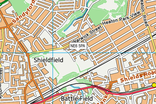 NE6 5PA map - OS VectorMap District (Ordnance Survey) NE6 5PA map - OS VectorMap District (Ordnance Survey)