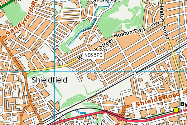NE6 5PD map - OS VectorMap District (Ordnance Survey) NE6 5PD map - OS VectorMap District (Ordnance Survey)