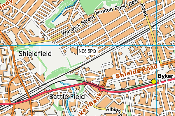 NE6 5PQ map - OS VectorMap District (Ordnance Survey) NE6 5PQ map - OS VectorMap District (Ordnance Survey)