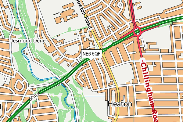 NE6 5QF map - OS VectorMap District (Ordnance Survey) NE6 5QF map - OS VectorMap District (Ordnance Survey)