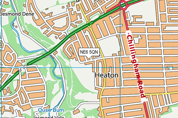 NE6 5QN map - OS VectorMap District (Ordnance Survey) NE6 5QN map - OS VectorMap District (Ordnance Survey)