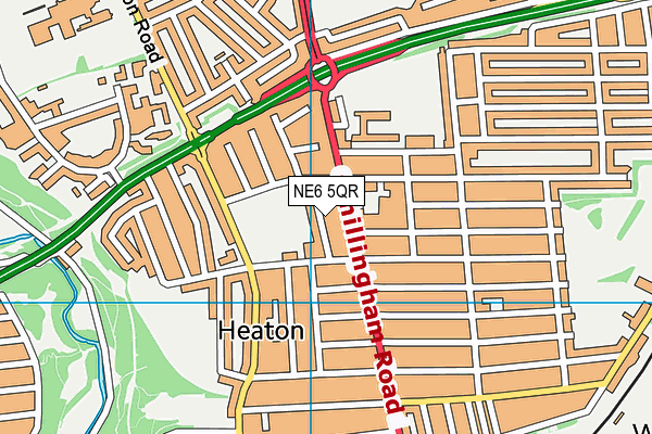 NE6 5QR map - OS VectorMap District (Ordnance Survey) NE6 5QR map - OS VectorMap District (Ordnance Survey)
