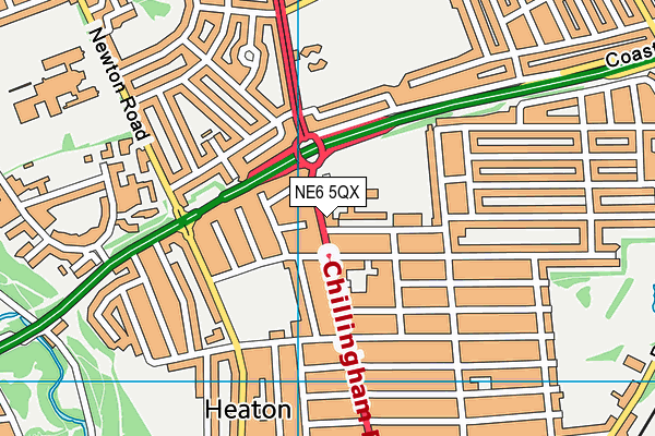NE6 5QX map - OS VectorMap District (Ordnance Survey) NE6 5QX map - OS VectorMap District (Ordnance Survey)