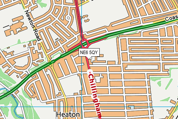 NE6 5QY map - OS VectorMap District (Ordnance Survey) NE6 5QY map - OS VectorMap District (Ordnance Survey)
