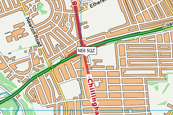 NE6 5QZ map - OS VectorMap District (Ordnance Survey) NE6 5QZ map - OS VectorMap District (Ordnance Survey)