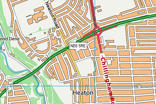 NE6 5RE map - OS VectorMap District (Ordnance Survey) NE6 5RE map - OS VectorMap District (Ordnance Survey)