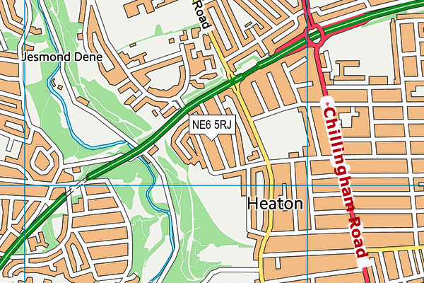 NE6 5RJ map - OS VectorMap District (Ordnance Survey) NE6 5RJ map - OS VectorMap District (Ordnance Survey)