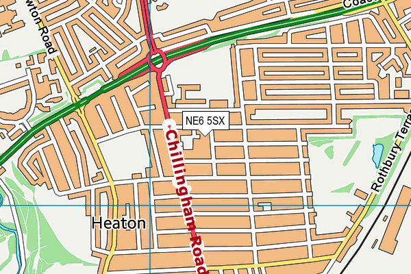 NE6 5SX map - OS VectorMap District (Ordnance Survey) NE6 5SX map - OS VectorMap District (Ordnance Survey)
