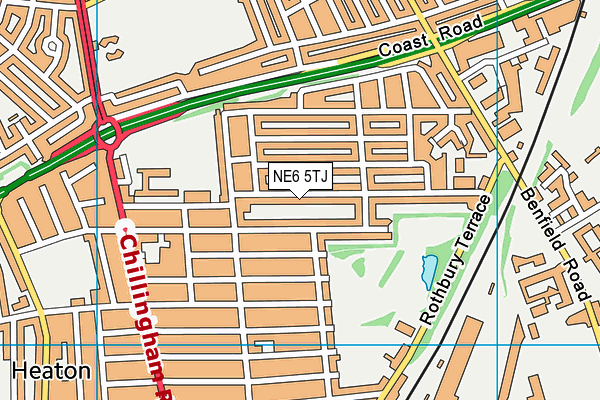 NE6 5TJ map - OS VectorMap District (Ordnance Survey) NE6 5TJ map - OS VectorMap District (Ordnance Survey)