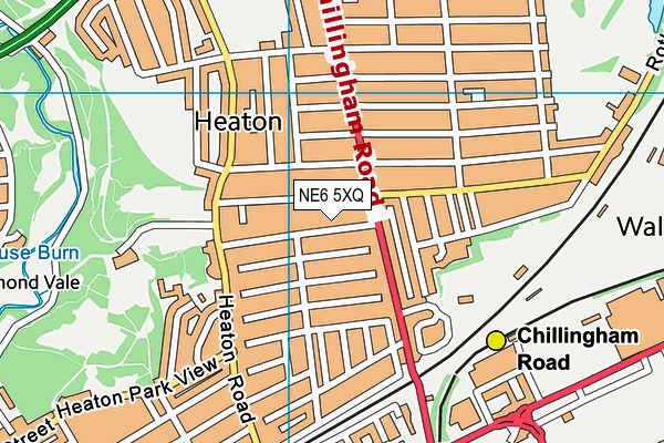 NE6 5XQ map - OS VectorMap District (Ordnance Survey) NE6 5XQ map - OS VectorMap District (Ordnance Survey)