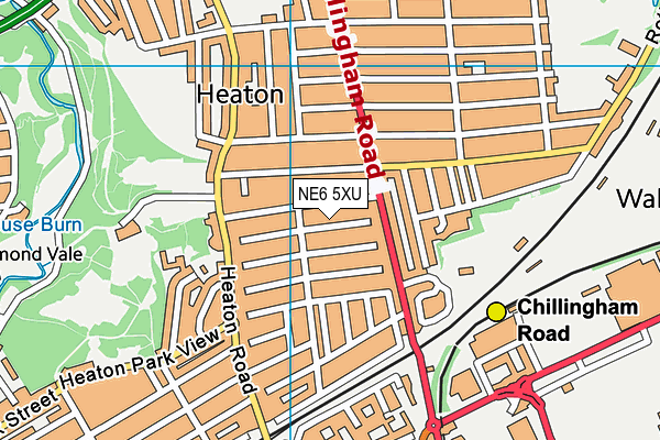 NE6 5XU map - OS VectorMap District (Ordnance Survey) NE6 5XU map - OS VectorMap District (Ordnance Survey)