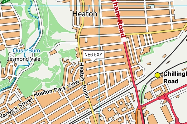 NE6 5XY map - OS VectorMap District (Ordnance Survey) NE6 5XY map - OS VectorMap District (Ordnance Survey)