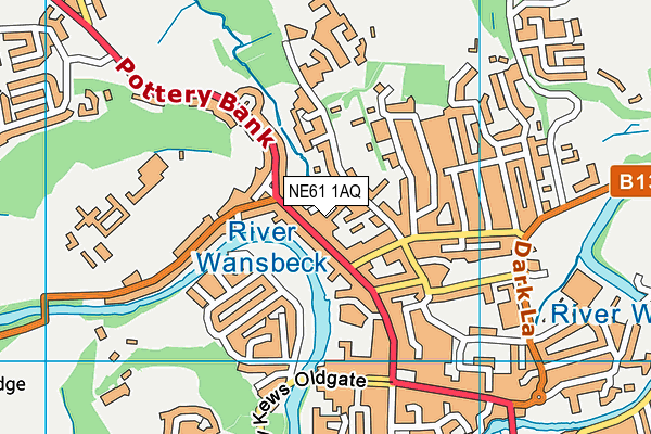 NE61 1AQ map - OS VectorMap District (Ordnance Survey) NE61 1AQ map - OS VectorMap District (Ordnance Survey)