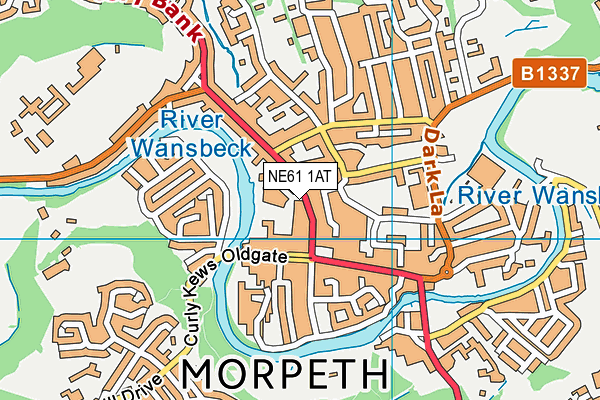 NE61 1AT map - OS VectorMap District (Ordnance Survey) NE61 1AT map - OS VectorMap District (Ordnance Survey)