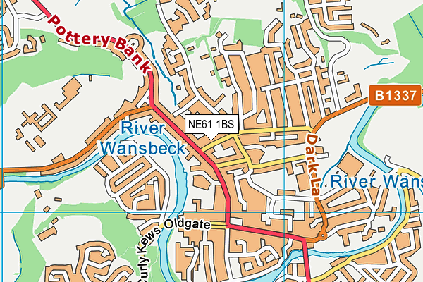 NE61 1BS map - OS VectorMap District (Ordnance Survey) NE61 1BS map - OS VectorMap District (Ordnance Survey)
