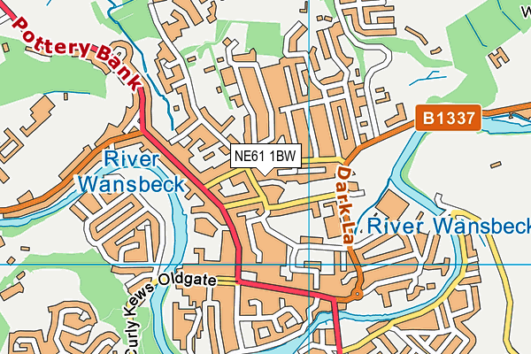 NE61 1BW map - OS VectorMap District (Ordnance Survey) NE61 1BW map - OS VectorMap District (Ordnance Survey)