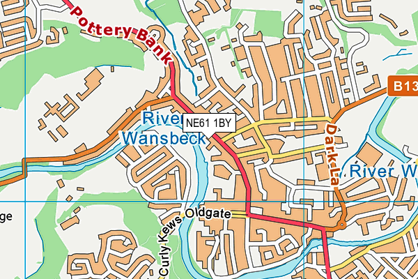 NE61 1BY map - OS VectorMap District (Ordnance Survey) NE61 1BY map - OS VectorMap District (Ordnance Survey)