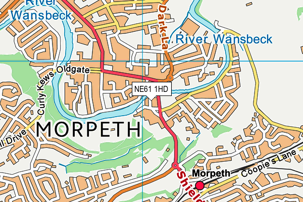 NE61 1HD map - OS VectorMap District (Ordnance Survey) NE61 1HD map - OS VectorMap District (Ordnance Survey)
