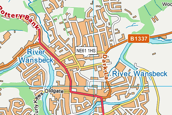 NE61 1HS map - OS VectorMap District (Ordnance Survey) NE61 1HS map - OS VectorMap District (Ordnance Survey)