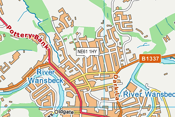 NE61 1HY map - OS VectorMap District (Ordnance Survey) NE61 1HY map - OS VectorMap District (Ordnance Survey)