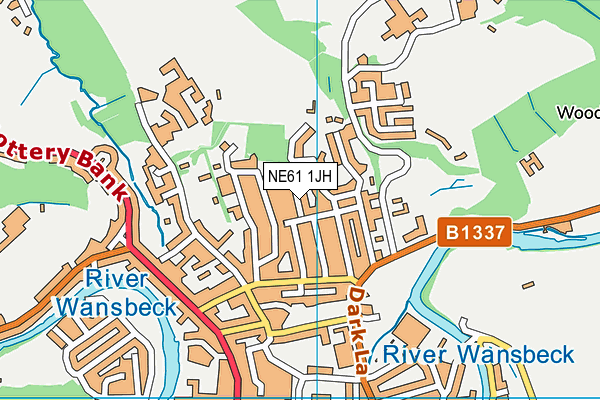 NE61 1JH map - OS VectorMap District (Ordnance Survey) NE61 1JH map - OS VectorMap District (Ordnance Survey)