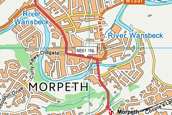 NE61 1NL map - OS VectorMap District (Ordnance Survey) NE61 1NL map - OS VectorMap District (Ordnance Survey)