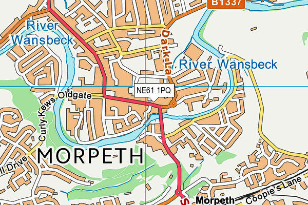NE61 1PQ map - OS VectorMap District (Ordnance Survey) NE61 1PQ map - OS VectorMap District (Ordnance Survey)