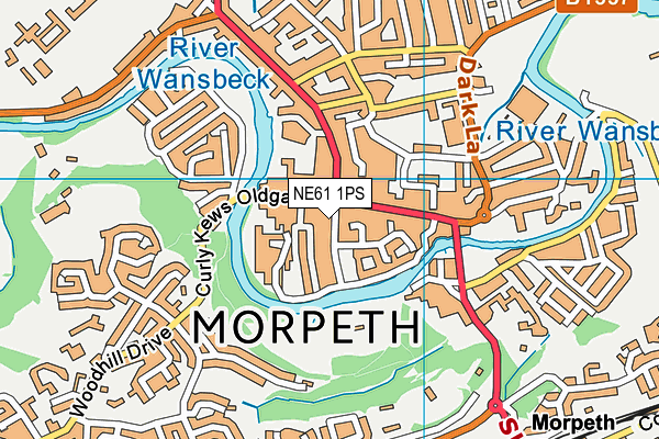 NE61 1PS map - OS VectorMap District (Ordnance Survey) NE61 1PS map - OS VectorMap District (Ordnance Survey)