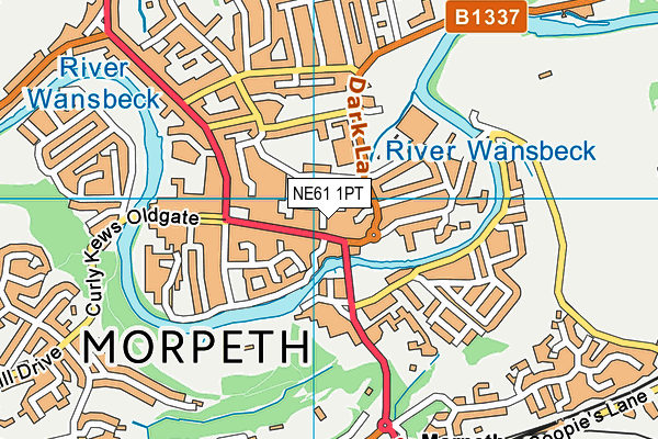 NE61 1PT map - OS VectorMap District (Ordnance Survey) NE61 1PT map - OS VectorMap District (Ordnance Survey)