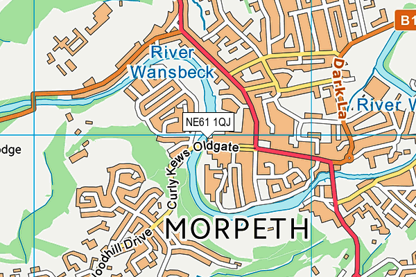 NE61 1QJ map - OS VectorMap District (Ordnance Survey) NE61 1QJ map - OS VectorMap District (Ordnance Survey)