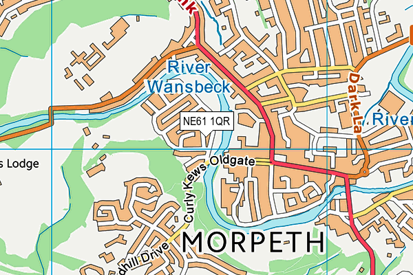 NE61 1QR map - OS VectorMap District (Ordnance Survey) NE61 1QR map - OS VectorMap District (Ordnance Survey)