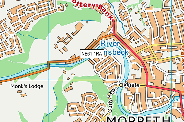 NE61 1RA map - OS VectorMap District (Ordnance Survey) NE61 1RA map - OS VectorMap District (Ordnance Survey)