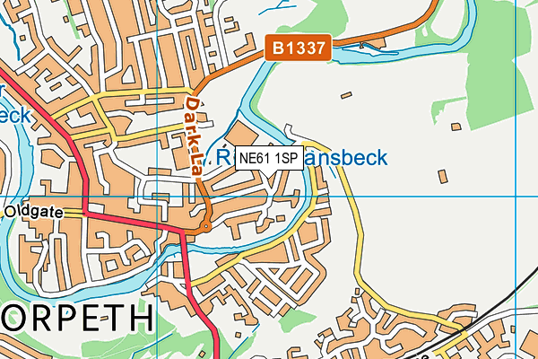 NE61 1SP map - OS VectorMap District (Ordnance Survey) NE61 1SP map - OS VectorMap District (Ordnance Survey)