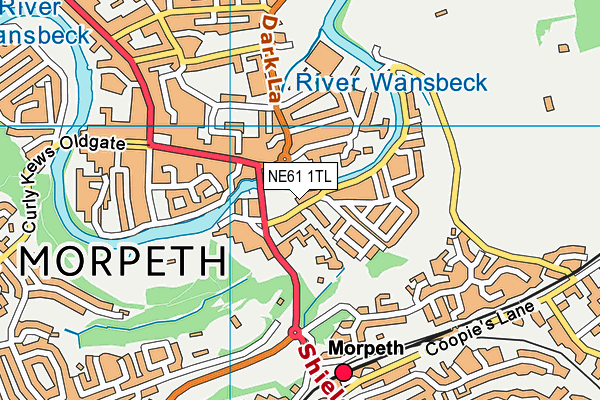 NE61 1TL map - OS VectorMap District (Ordnance Survey) NE61 1TL map - OS VectorMap District (Ordnance Survey)