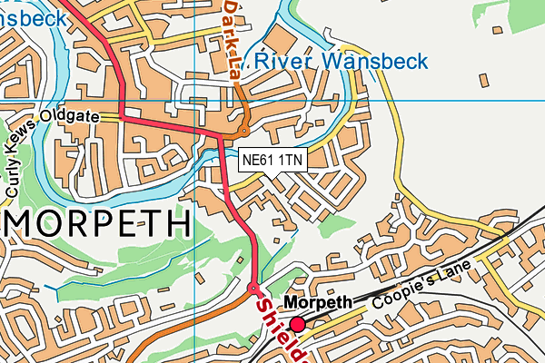 NE61 1TN map - OS VectorMap District (Ordnance Survey) NE61 1TN map - OS VectorMap District (Ordnance Survey)