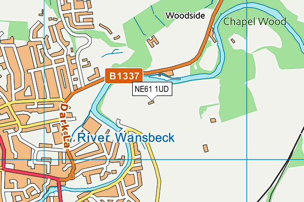 NE61 1UD map - OS VectorMap District (Ordnance Survey) NE61 1UD map - OS VectorMap District (Ordnance Survey)
