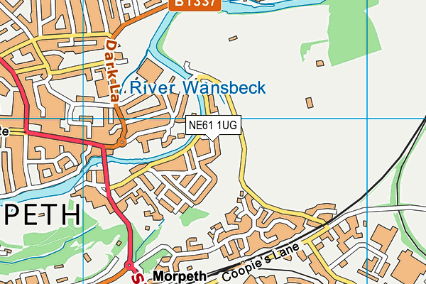 NE61 1UG map - OS VectorMap District (Ordnance Survey) NE61 1UG map - OS VectorMap District (Ordnance Survey)