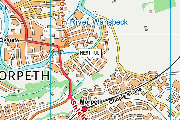 NE61 1UL map - OS VectorMap District (Ordnance Survey) NE61 1UL map - OS VectorMap District (Ordnance Survey)