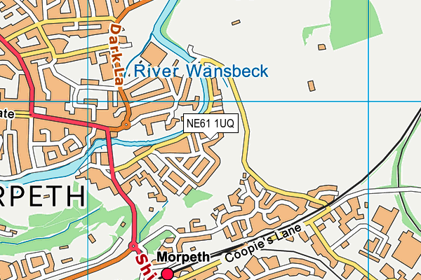 NE61 1UQ map - OS VectorMap District (Ordnance Survey) NE61 1UQ map - OS VectorMap District (Ordnance Survey)