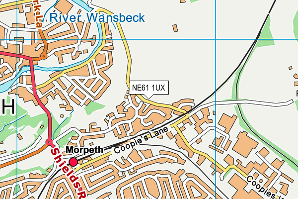 NE61 1UX map - OS VectorMap District (Ordnance Survey) NE61 1UX map - OS VectorMap District (Ordnance Survey)