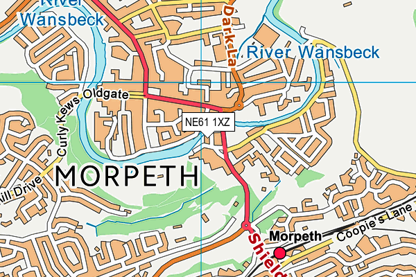 NE61 1XZ map - OS VectorMap District (Ordnance Survey) NE61 1XZ map - OS VectorMap District (Ordnance Survey)