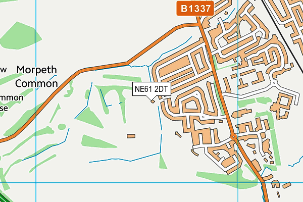 NE61 2DT map - OS VectorMap District (Ordnance Survey) NE61 2DT map - OS VectorMap District (Ordnance Survey)