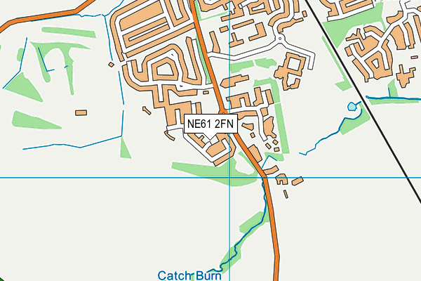 NE61 2FN map - OS VectorMap District (Ordnance Survey) NE61 2FN map - OS VectorMap District (Ordnance Survey)