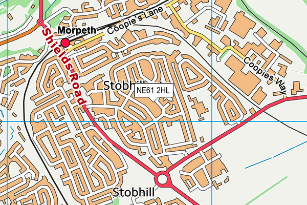 NE61 2HL map - OS VectorMap District (Ordnance Survey) NE61 2HL map - OS VectorMap District (Ordnance Survey)