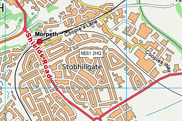 NE61 2HQ map - OS VectorMap District (Ordnance Survey) NE61 2HQ map - OS VectorMap District (Ordnance Survey)