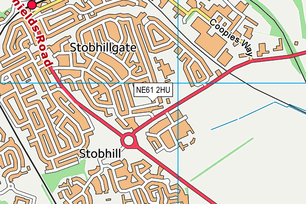 NE61 2HU map - OS VectorMap District (Ordnance Survey) NE61 2HU map - OS VectorMap District (Ordnance Survey)