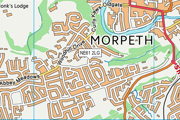 NE61 2LG map - OS VectorMap District (Ordnance Survey) NE61 2LG map - OS VectorMap District (Ordnance Survey)