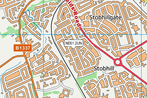 NE61 2UN map - OS VectorMap District (Ordnance Survey) NE61 2UN map - OS VectorMap District (Ordnance Survey)