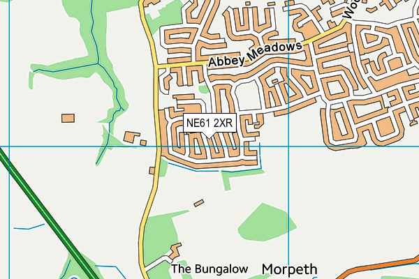 NE61 2XR map - OS VectorMap District (Ordnance Survey) NE61 2XR map - OS VectorMap District (Ordnance Survey)